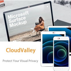 CloudValley Cache Webcam, 0.6mm Ultra-Mince métal, Cache Camera pour Ordinateur Portable, MacBook Pro/Air, Mac, PC, iPad, Tablet