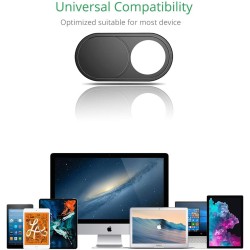 CloudValley Cache Camera, 0.6 mm Ultra-Mince Durable Métal Cache Webcam pour Ordinateur Pc Portable, 13/15 inch MacBook Air/Pro*