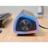 Trust Liro Barre de Son PC 12W, Enceinte PC Stéréo avec Éclairage LED RGB, Connexion Audio 3.5mm, Alimentation USB, Haut Parleur
