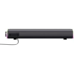 Trust Liro Barre de Son PC 12W, Enceinte PC Stéréo avec Éclairage LED RGB, Connexion Audio 3.5mm, Alimentation USB, Haut Parleur