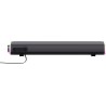 Trust Liro Barre de Son PC 12W, Enceinte PC Stéréo avec Éclairage LED RGB, Connexion Audio 3.5mm, Alimentation USB, Haut Parleur