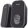 Trust Orada Enceinte PC USB 2.0 12W (6W RMS), Enceintes avec Jack AUX 3.5 mm, Connexion au Casque, Façade en Tissu, Haut Parleur