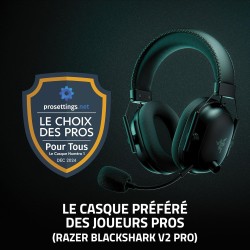 Razer noirshark v2 pro (2023) pour pc - casque sans fil e-sports premium (microphone hyperclear super wideband, triforce titaniu