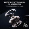Razer noirshark v2 pro (2023) pour pc - casque sans fil e-sports premium (microphone hyperclear super wideband, triforce titaniu