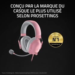 Razer noirshark v2 x - casque gaming esports multiplateforme (haut-parleurs triforce de 50mm, annulation passive du bruit avancé