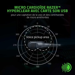 Razer noirshark v2 - casque gaming esports premium (haut-parleurs triforce 50mm, microphone hyperclear cardioïde, réduction pass