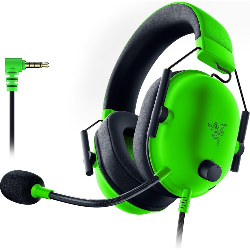 Razer noirshark v2 x - casque gaming esports multiplateforme (haut-parleurs triforce de 50mm, annulation passive du bruit avancé