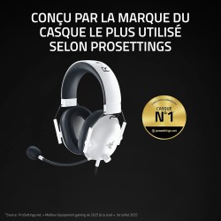 Razer noirshark v2 x - casque gaming esports multiplateforme (haut-parleurs triforce de 50mm, annulation passive du bruit avancé