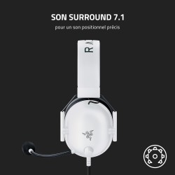 Razer noirshark v2 x - casque gaming esports multiplateforme (haut-parleurs triforce de 50mm, annulation passive du bruit avancé