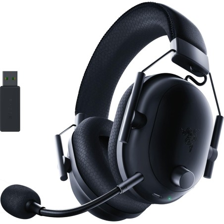 Razer noirshark v2 pro pour pc - casque gaming esports premium sans fil (bluetooth, haut-parleurs triforce titanium de 50mm, mic