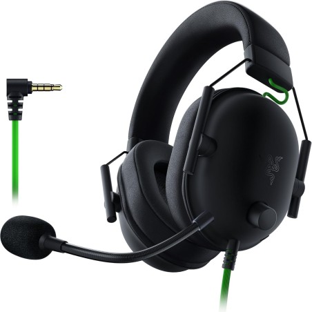 Razer noirshark v2 x - casque gaming esports multiplateforme (haut-parleurs triforce de 50mm, annulation passive du bruit avancé