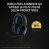 Razer noirshark v2 x - casque gaming esports multiplateforme (haut-parleurs triforce de 50mm, annulation passive du bruit avancé