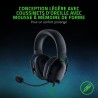 Razer noirshark v2 x - casque gaming esports multiplateforme (haut-parleurs triforce de 50mm, annulation passive du bruit avancé
