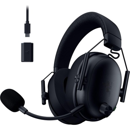 Razer noirshark v3 - casque sans fil pour l’esport - haut-parleurs en titane de 50mm - micro hyperclear amovible - thx spatial a