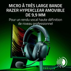 Razer noirshark v3 - casque sans fil pour l’esport - haut-parleurs en titane de 50mm - micro hyperclear amovible - thx spatial a