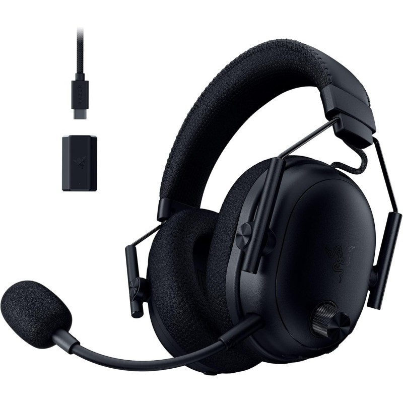 Razer noirshark v3 pro - casque anc sans fil pour l’esport - annulation active - haut-parleurs 50mm - micro hyperclear amovible 