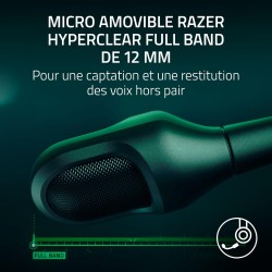Razer noirshark v3 pro - casque anc sans fil pour l’esport - annulation active - haut-parleurs 50mm - micro hyperclear amovible 
