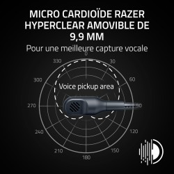 Razer noirshark v3 x hyperspeed - casque sans fil pour e-sport - ultra léger 270g - haut-parleurs triforce 5 mm - microphone car