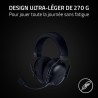 Razer noirshark v3 x hyperspeed - casque sans fil pour e-sport - ultra léger 270g - haut-parleurs triforce 5 mm - microphone car