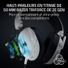 Razer noirshark v3 - casque sans fil pour l’esport - haut-parleurs en titane de 50mm - micro hyperclear amovible - thx spatial a