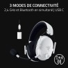 Razer noirshark v3 - casque sans fil pour l’esport - haut-parleurs en titane de 50mm - micro hyperclear amovible - thx spatial a