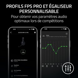 Razer noirshark v3 pro - casque anc sans fil pour l’esport - annulation active - haut-parleurs 50mm - micro hyperclear amovible 