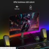 Soulion c30 enceintes pc pour bureau, haut parleur bleutooth pour écran, ordinateur portable, gamer, entrée auxiliaire 3,5 mm, a