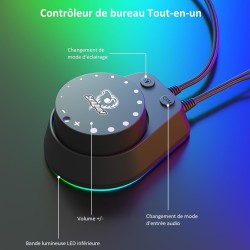 Soulion c30 enceintes pc pour bureau, haut parleur bleutooth pour écran, ordinateur portable, gamer, entrée auxiliaire 3,5 mm, a