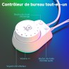 Soulion c30 enceintes pc gamer blanc haut parleur bleutooth pour moniteur, ordinateur portable, jeux, entrée auxiliaire 3,5 mm, 