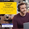 Jabra evolve2 65 casque pc sans fil avec station de charge - casque audio certifié microsoft teams avec batterie longue durée - 