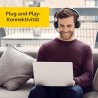 Jabra evolve2 65 casque pc sans fil avec station de charge - casque audio certifié uc anti-bruit avec batterie longue durée - ad