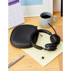 Jabra evolve2 65 casque pc sans fil - casque audio anti-bruit certifié microsoft teams avec batterie longue durée - adaptateur b