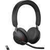 Jabra evolve2 65 casque pc sans fil - casque audio anti-bruit certifié microsoft teams avec batterie longue durée - adaptateur b