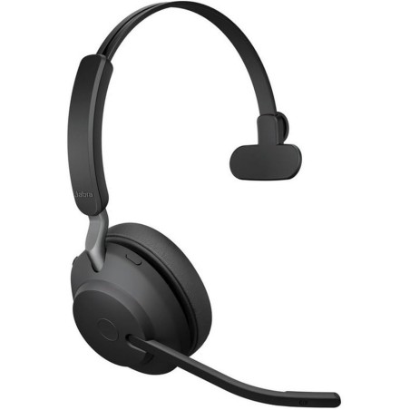 Jabra evolve2 65 casque pc sans fil - casque certifié microsoft teams mono écouteur avec batterie longue durée - adaptateur bleu