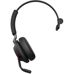 Jabra evolve2 65 casque pc sans fil - casque certifié microsoft teams mono écouteur avec batterie longue durée - adaptateur bleu