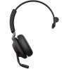 Jabra evolve2 65 casque pc sans fil - casque certifié microsoft teams mono écouteur avec batterie longue durée - adaptateur bleu