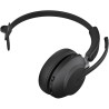 Jabra evolve2 65 casque pc sans fil - casque certifié microsoft teams mono écouteur avec batterie longue durée - adaptateur bleu