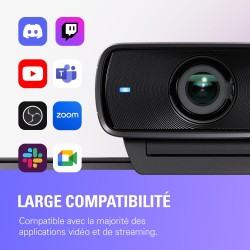 Elgato Facecam MK.2 – Webcam Haut de Gamme Full HD pour Streaming, Jeux vidéo, appels vidéo et Enregistrement, HDR, capteur Sony