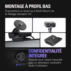 Elgato Facecam MK.2 – Webcam Haut de Gamme Full HD pour Streaming, Jeux vidéo, appels vidéo et Enregistrement, HDR, capteur Sony
