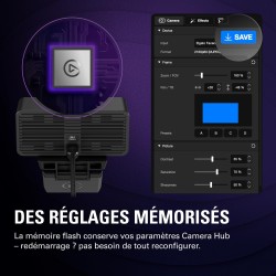 Elgato Facecam 4K – Webcam Studio 4K60, Contrôle de Type DSLR, Effets cinématographiques, Filtres d’Objectif 49 mm, HDR, Vidéo N