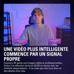 Elgato Facecam 4K – Webcam Studio 4K60, Contrôle de Type DSLR, Effets cinématographiques, Filtres d’Objectif 49 mm, HDR, Vidéo N