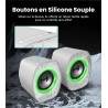 Edifier g1000 ii enceinte pc gamer de bureau: haut-parleur large bande 2.5" et basses améliorées, rgb dynamique, modes jeu/musiq