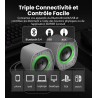 Edifier g1000 ii enceinte pc gamer de bureau: haut-parleur large bande 2.5" et basses améliorées, rgb dynamique, modes jeu/musiq