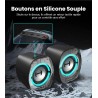Edifier g1000 ii enceinte pc gamer de bureau: haut-parleur large bande 2.5" et basses améliorées, rgb dynamique, modes jeu/musiq