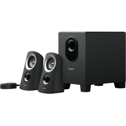 Logitech Z313 Système de Haut-Parleurs 2.1 avec Subwoofer, Son Riche, 50W en Puissance, Basses Puissantes, Entrée Audio 3,5 mm, 