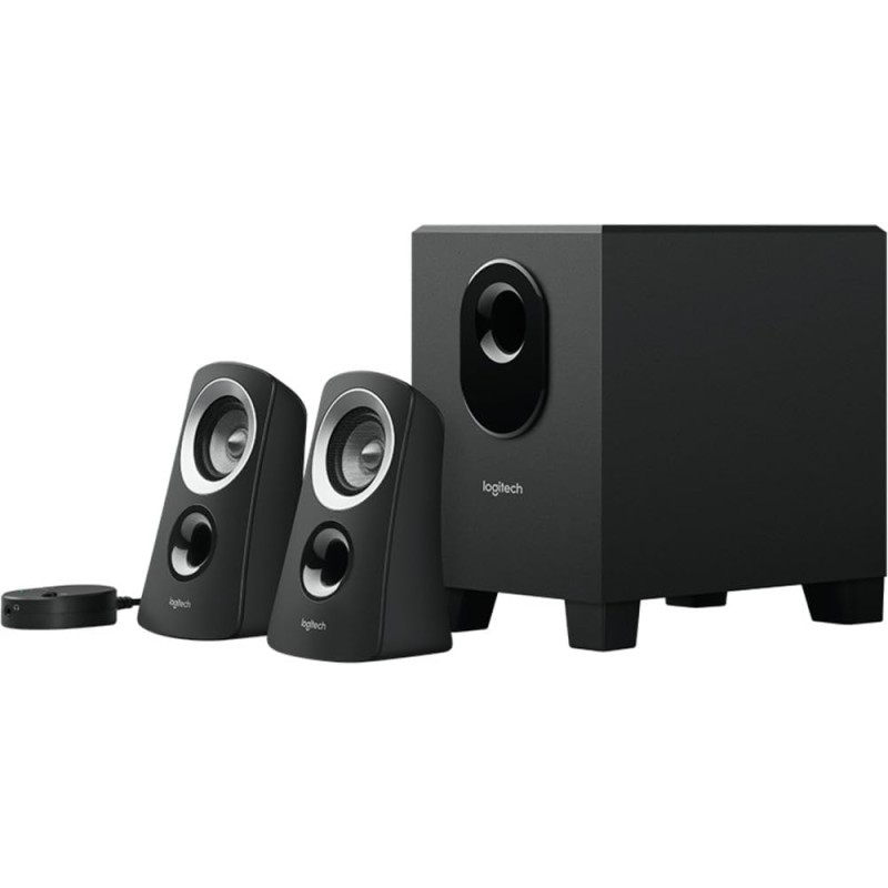 Logitech Z313 Système de Haut-Parleurs 2.1 avec Subwoofer, Son Riche, 50W en Puissance, Basses Puissantes, Entrée Audio 3,5 mm, 