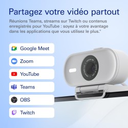 Elgato Facecam Neo – Webcam Full HD avec bouchon de confidentialité et correction de lumière pour visioconférence, streaming, Te