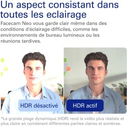 Elgato Facecam Neo – Webcam Full HD avec bouchon de confidentialité et correction de lumière pour visioconférence, streaming, Te
