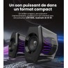 Edifier g2000 pro-enceintes pc gaming 2.0(peak 64w) avec éclairage rgb tempoflow™ 270°, son surround virtuel 7.1-bleutooth 5.4/u