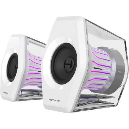 Edifier g2000 pro-enceintes pc gaming 2.0(peak 64w) avec éclairage rgb tempoflow™ 270°, son surround virtuel 7.1-bleutooth 5.4/u
